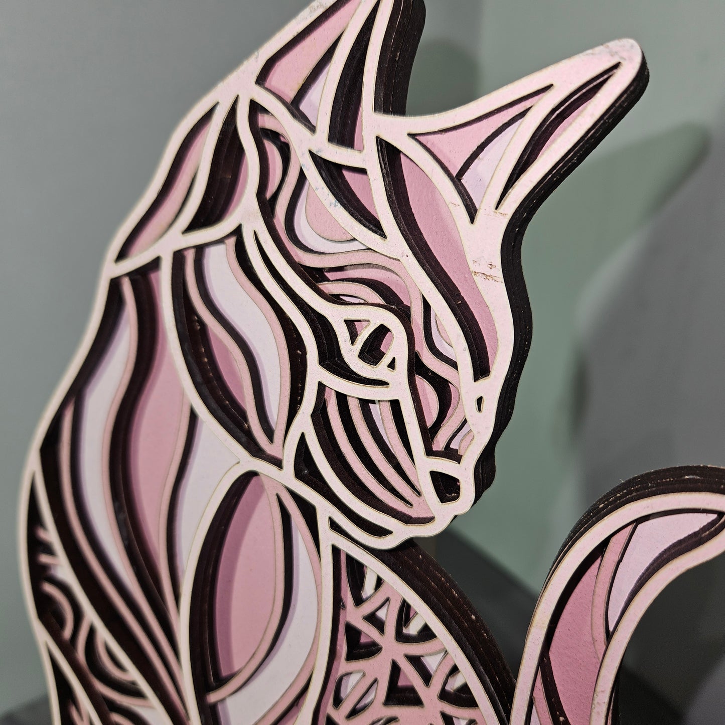 Multi-Layer Cat Wall Art