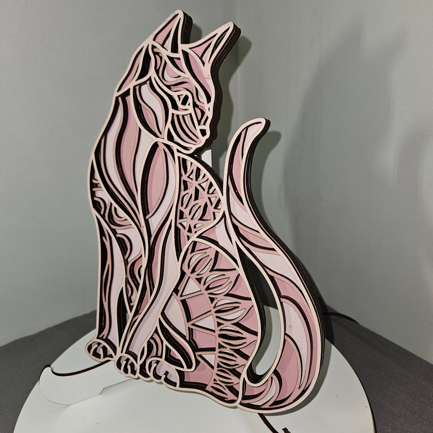Multi-Layer Cat Wall Art