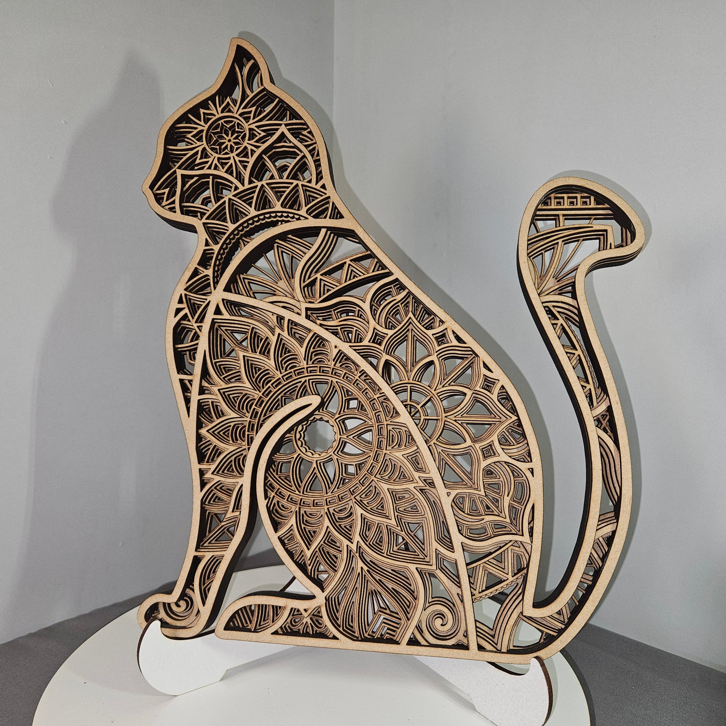 Multi-Layer Cat Wall Art