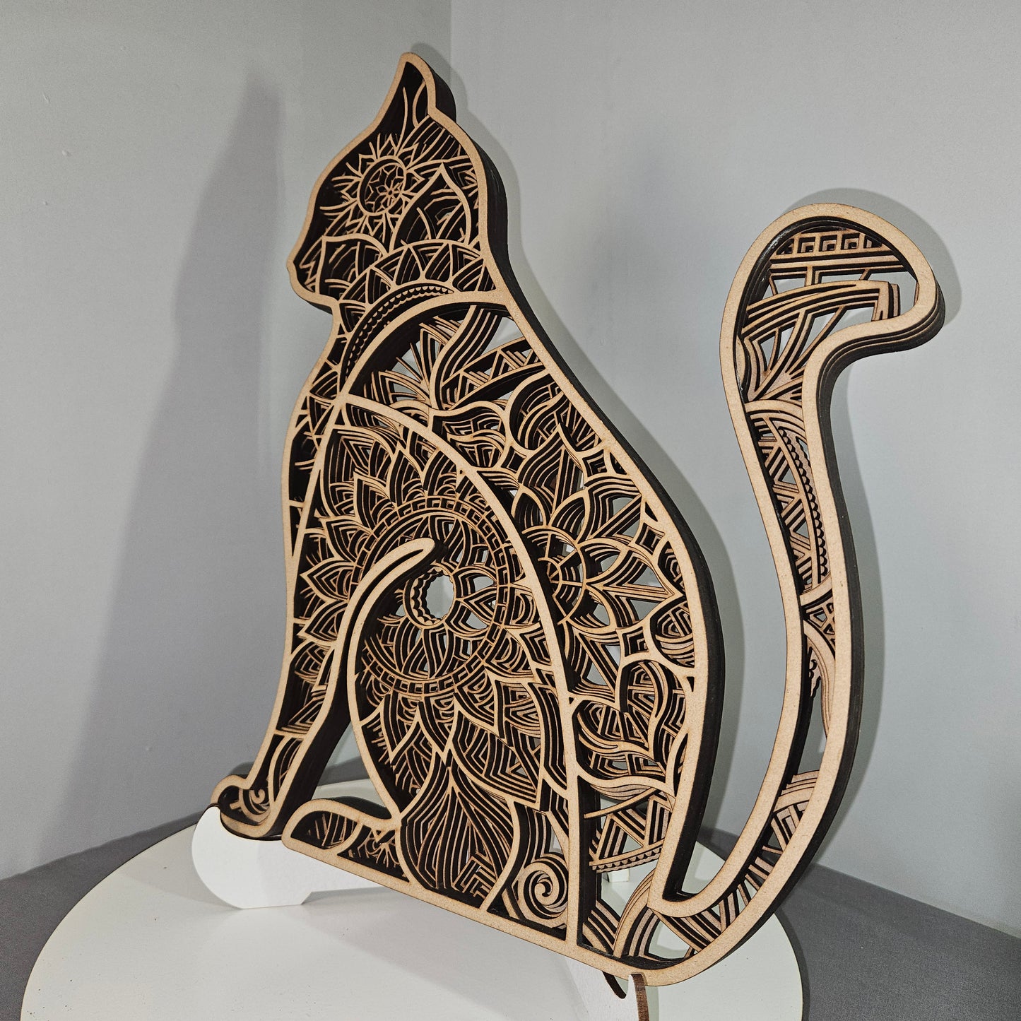 Multi-Layer Cat Wall Art