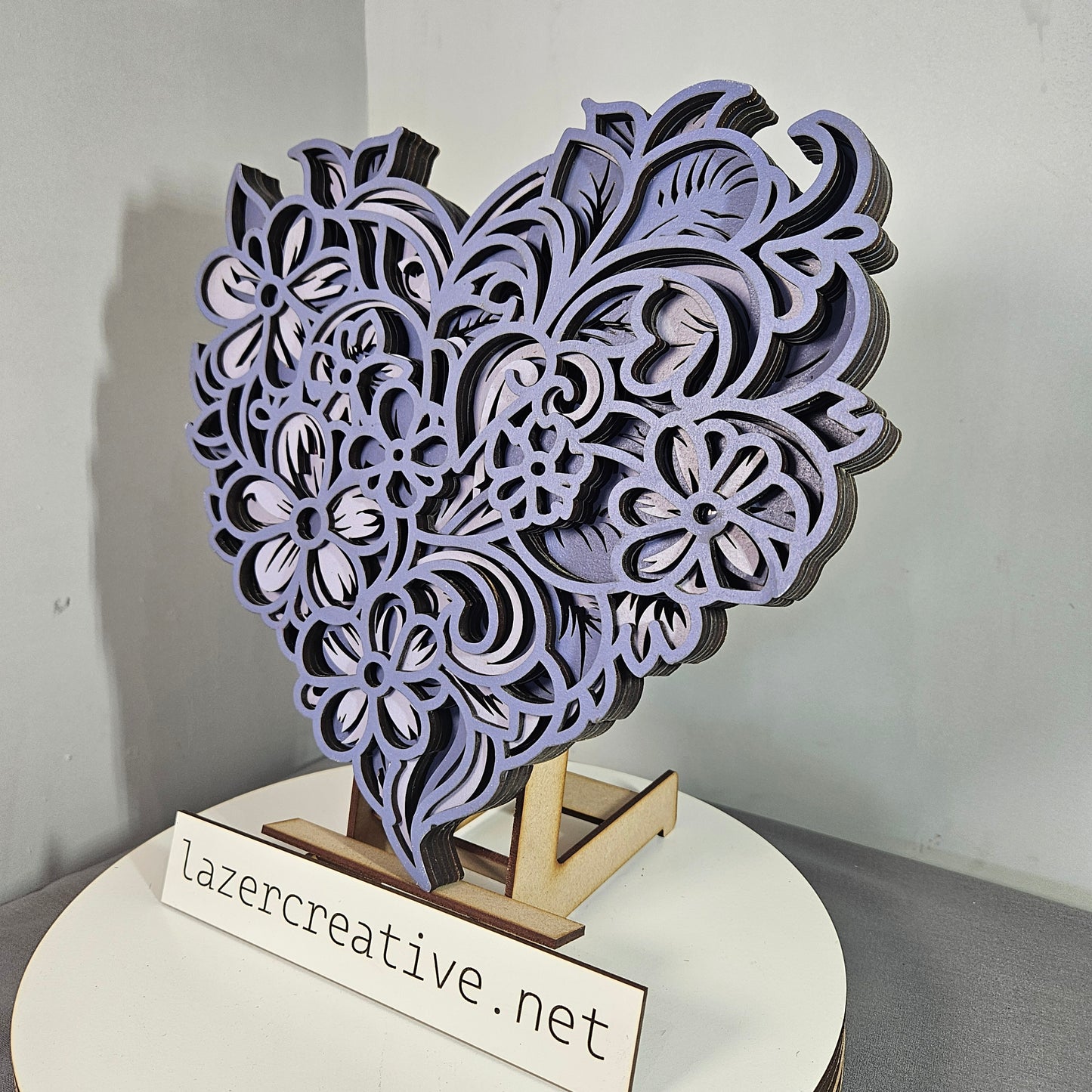 Multi-Layer Heart Wall Art