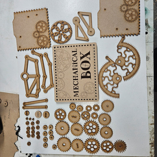 Mechanical Box Puzzle (Unassembled)
